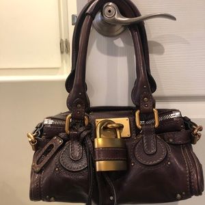 Authentic Chloe Padding handbag - dark brown